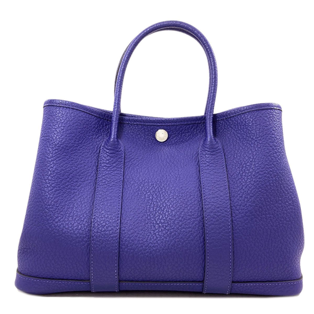 Hermes Garden Party TPM Silver Handbag Vache Country — view 2