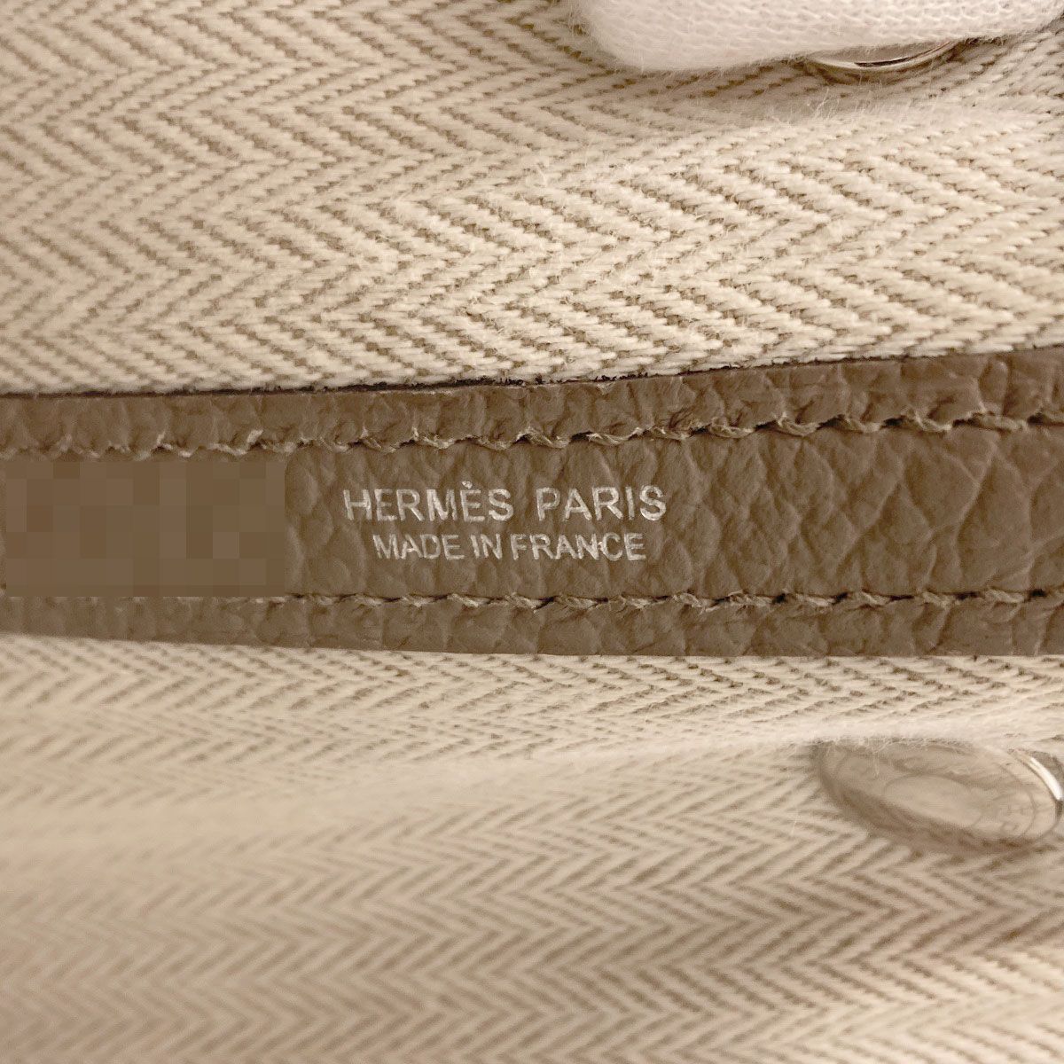 Hermes Garden Party TPM Griasphalt Silver Handbag Vache Country — view 6