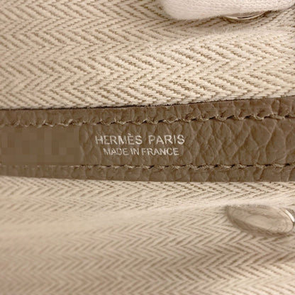 Hermes Garden Party TPM Griasphalt Silver Handbag Vache Country — view 6
