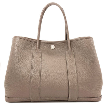 Hermes Garden Party TPM Griasphalt Silver Handbag Vache Country — view 2