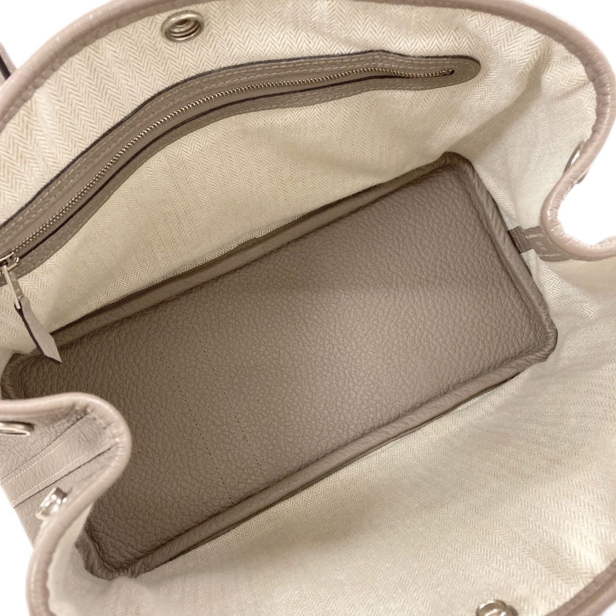 Hermes Garden Party TPM Griasphalt Silver Handbag Vache Country — view 5