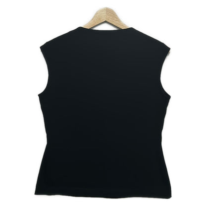 Fendi Sleeveless T-Shirt 46 Black White Light Green Crew Neck Beads — view 2
