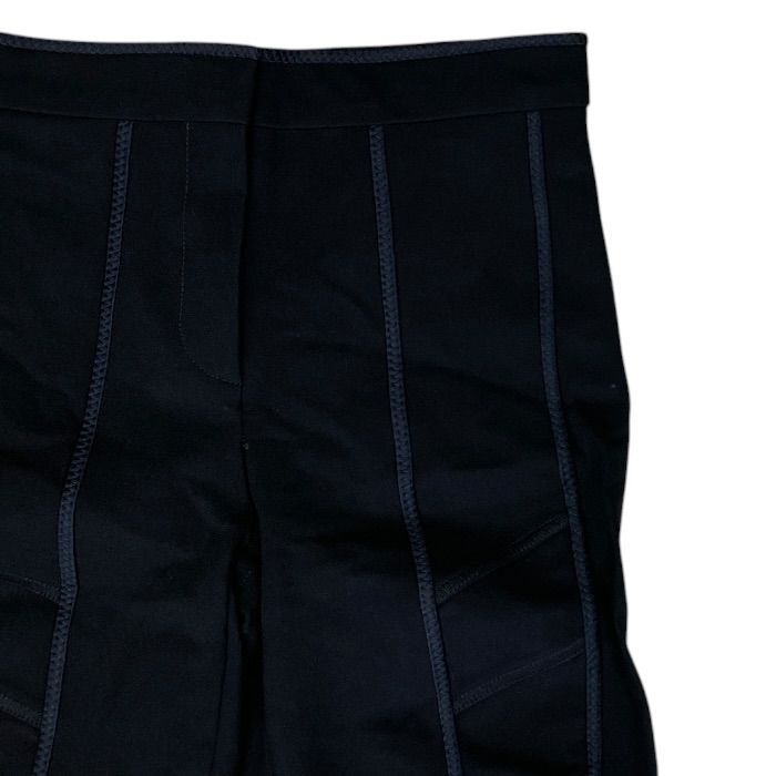 Fendi Leggings Pants Panel Cut Replacement Stretch Rayon Nylon Black All Year — view 3