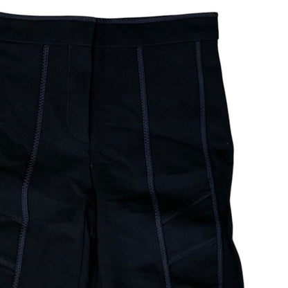 Fendi Leggings Pants Panel Cut Replacement Stretch Rayon Nylon Black All Year — view 3