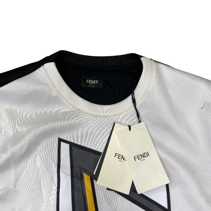 Fendi Jersey Sweatshirt FF Logo Acetate Polyester Black White All Year Round — view 5