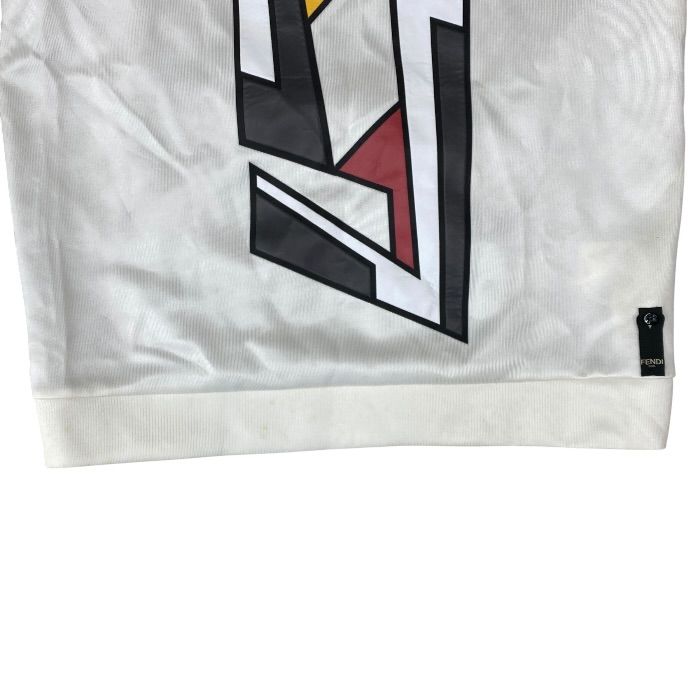 Fendi Jersey Sweatshirt FF Logo Acetate Polyester Black White All Year Round — view 7