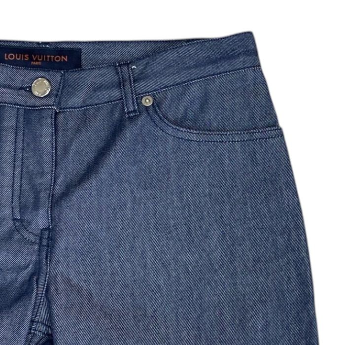Louis Vuitton LV Cup Roll Up Denim Pants Jeans 651 Cotton Blue All Year Round — view 3