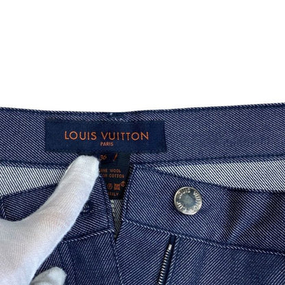 Louis Vuitton LV Cup Roll Up Denim Pants Jeans 651 Cotton Blue All Year Round — view 5