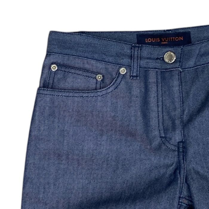 Louis Vuitton LV Cup Roll Up Denim Pants Jeans 651 Cotton Blue All Year Round — view 4