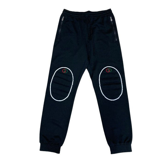 Gucci Technical Jersey Leggings Interlocking Pants Polyester Cotton Black