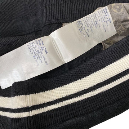Louis Vuitton Monogram Drawstring Pants LV Logo Silk Wool Black All Year Round — view 8