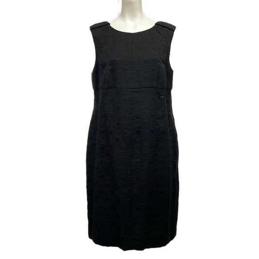 Chanel Dress 44 L Black Knee Length
