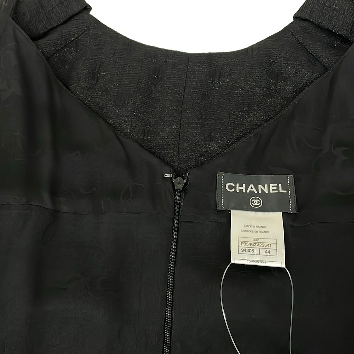 Chanel Dress 44 L Black Knee Length — view 7