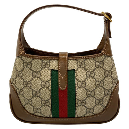 Gucci Handbag Jackie Beige Brown Red Green 2-Way Leather — view 3