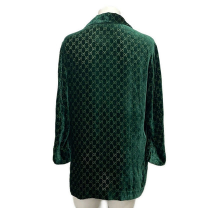 Gucci Long Sleeve Shirt Xxs XS GG de Ville Khaki Cardade — view 4