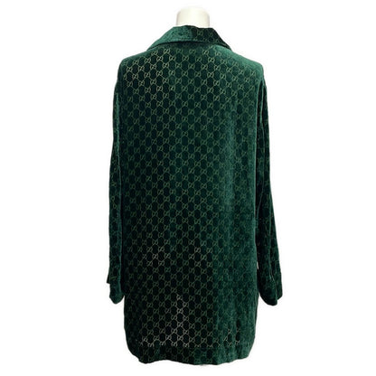 Gucci Long Sleeve Shirt Xxs XS GG de Ville Khaki Cardade — view 2