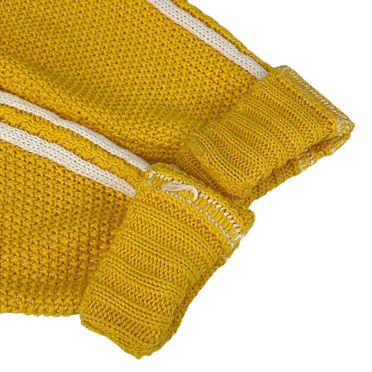 Gucci Cardigan S Yellow White Adidas Collaboration Cotton Linen — view 7