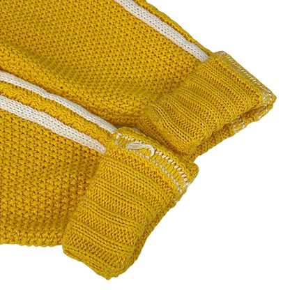 Gucci Cardigan S Yellow White Adidas Collaboration Cotton Linen — view 7