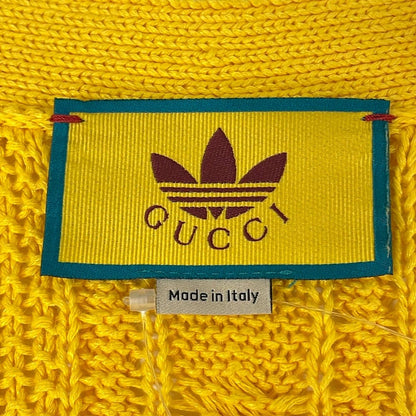 Gucci Cardigan S Yellow White Adidas Collaboration Cotton Linen — view 3