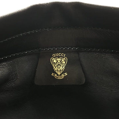 Gucci Logo Suede Vintage Clutch Black — view 7
