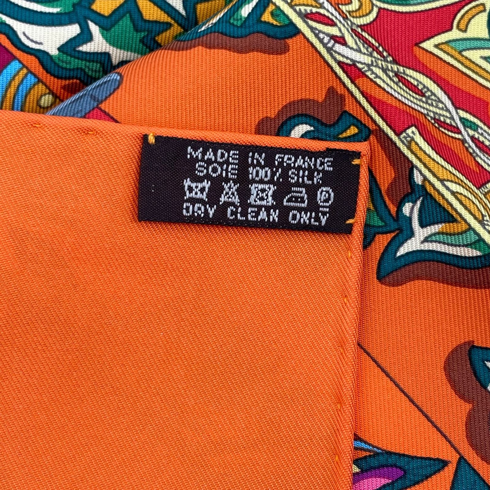 Hermes Scarf Carre 90 Voyage en Etoffes a Journey Through the World's Fabrics — view 7