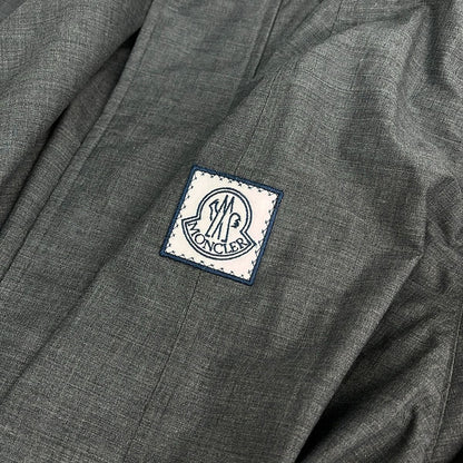 Moncler Jacket 3 L Dark Gray Long Sleeve Zip Up Built in Hood Spring Autumn — view 7