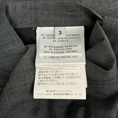 Moncler Jacket 3 L Dark Gray Long Sleeve Zip Up Built in Hood Spring Autumn — view 5