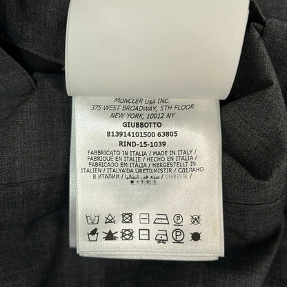 Moncler Jacket 3 L Dark Gray Long Sleeve Zip Up Built in Hood Spring Autumn — view 6
