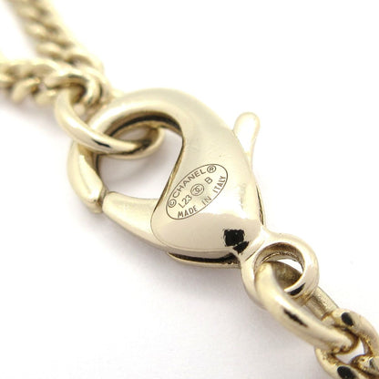 Chanel Necklace CC Logo Gold Clear Ivory — view 5