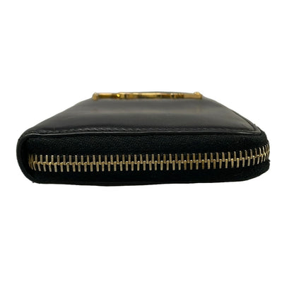 Saint Laurent Paris Wallet Black Zip Around Leather — view 9