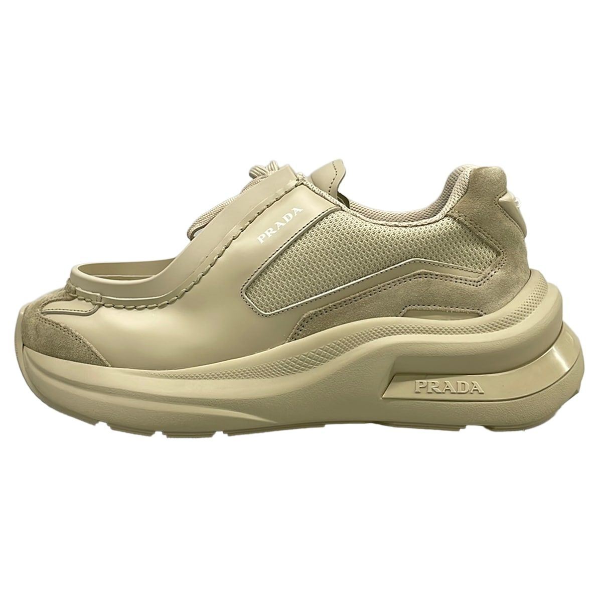 Prada Sneakers 6 Beige Leather