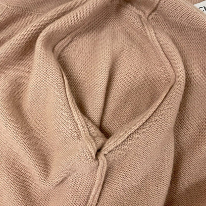 Chanel Cardigan 38 M Pink Beige Red Chain Cashmere — view 8