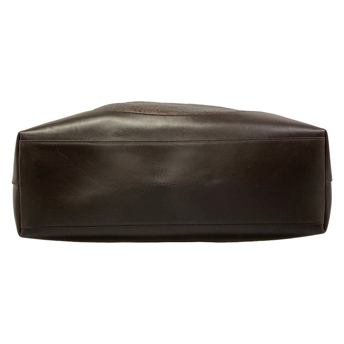 Gucci Tote GG Pattern Guccissima Line Dark Brown Leather — view 5