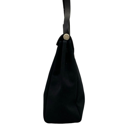 Hermes Handbag Herbag Black Silver Leather — view 4
