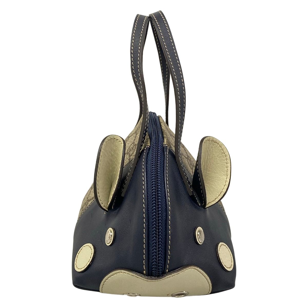 Gucci Kids GG Plus Supreme Gray Ju Dark Navy Multi Mini Bag Pig Leather — view 2