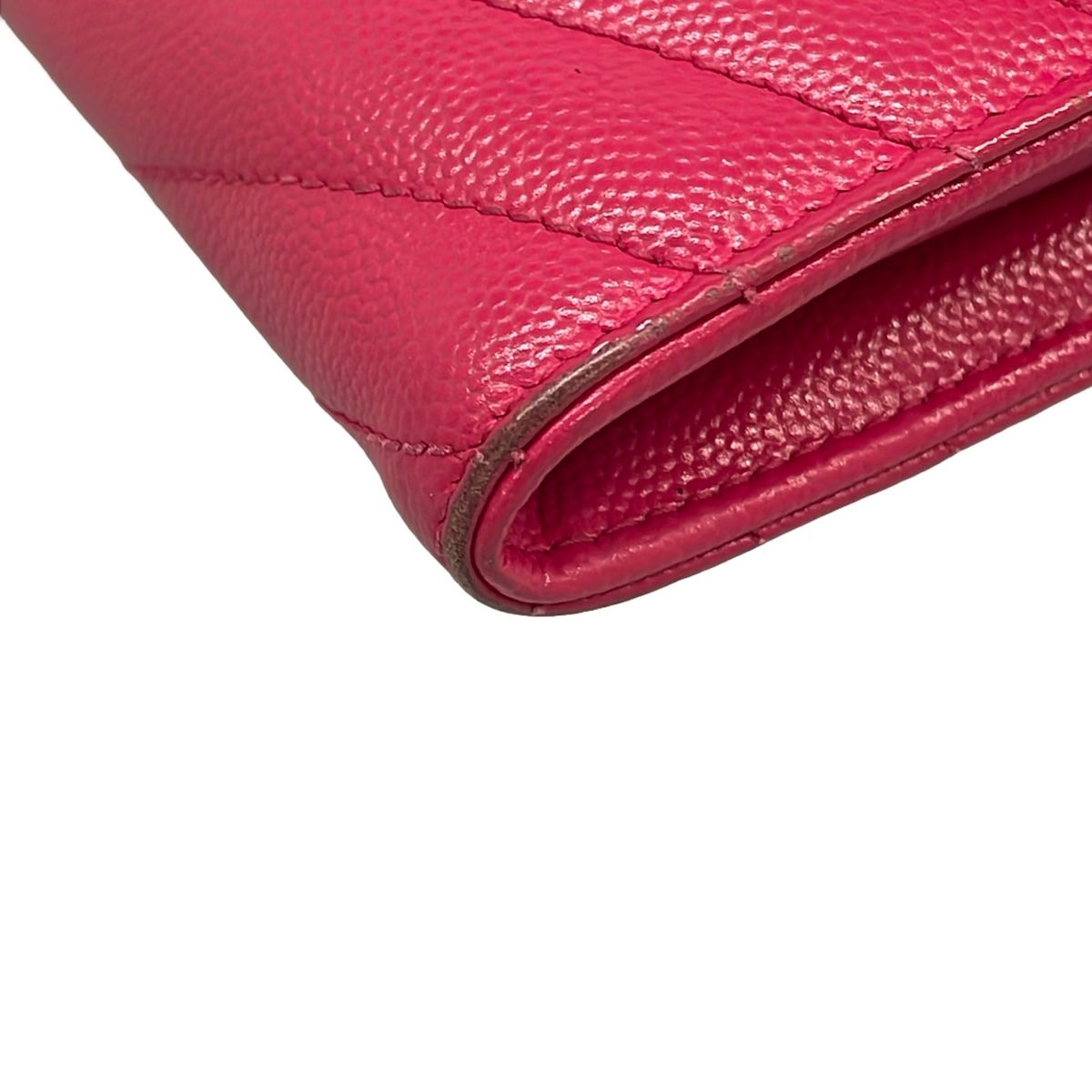 Saint Laurent Paris Wallet Monogram Large Flap Pink Zip Around Leather — view 7