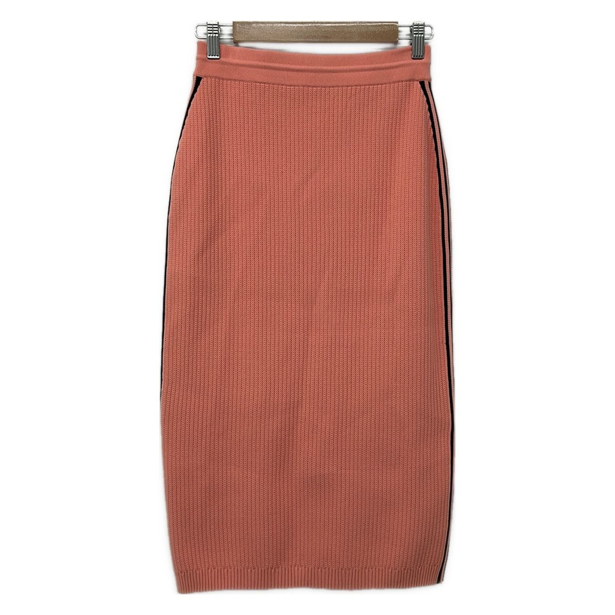 Gucci Long Skirt M Pink Black Knit Waist Togo Adidas Collaboration — view 2