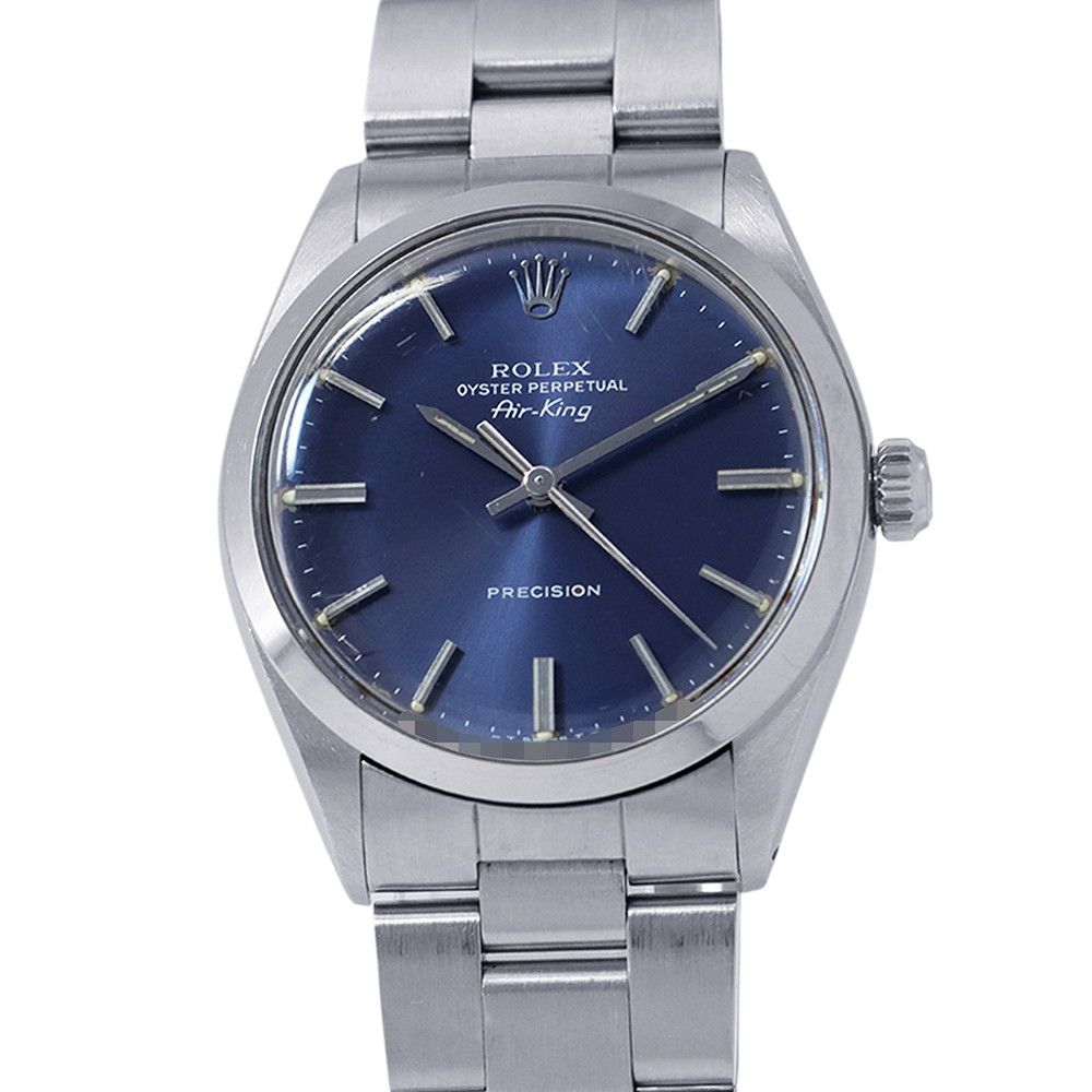 Rolex Air King No 76 Watch Blue Dial