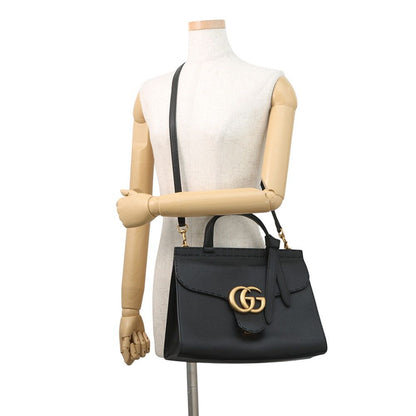 Gucci Handbag GG Marmont Leather Bag 2-Way Black — view 5