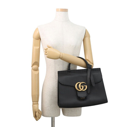 Gucci Handbag GG Marmont Leather Bag 2-Way Black — view 4
