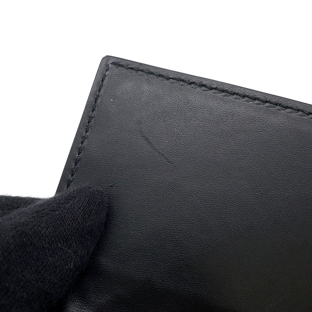 Bottega Veneta Card Case Intrecciato Leather Business Holder Black — view 9