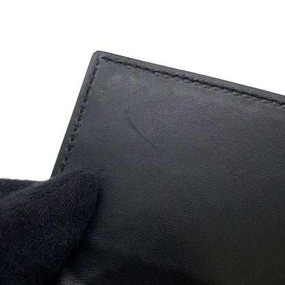 Bottega Veneta Card Case Intrecciato Leather Business Holder Black — view 9