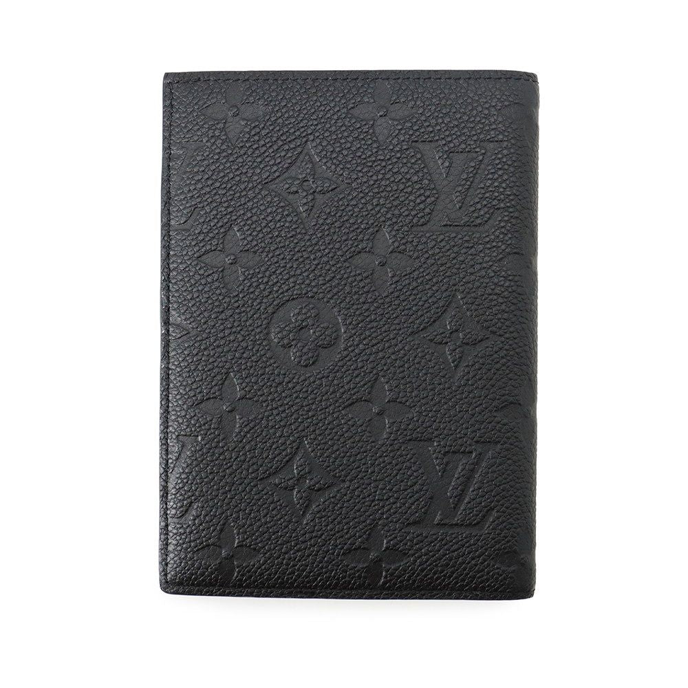 Louis Vuitton Monogram Empreinte Passport Cover Couverture NM Black — view 3
