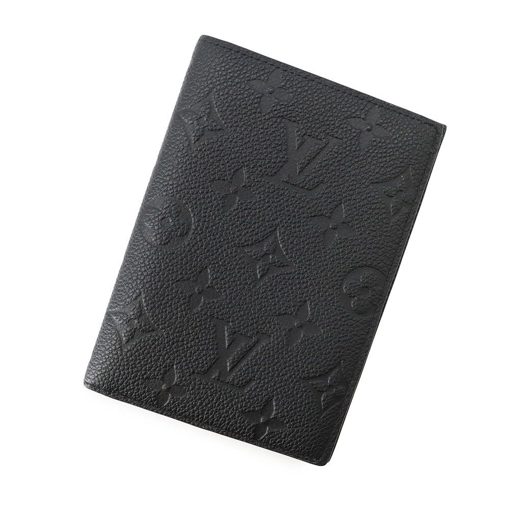 Louis Vuitton Monogram Empreinte Passport Cover Couverture NM Black