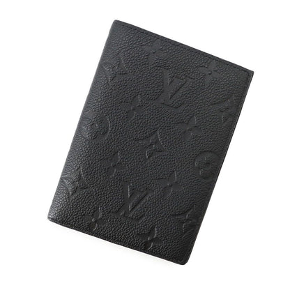 Louis Vuitton Monogram Empreinte Passport Cover Couverture NM Black