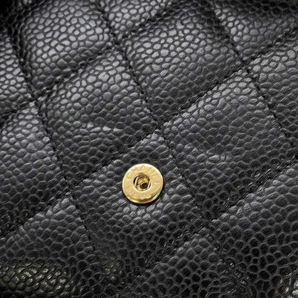Chanel Trifold Wallet Classic Small Flap Lambskin Black — view 9