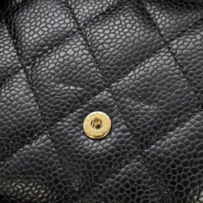 Chanel Trifold Wallet Classic Small Flap Lambskin Black — view 9
