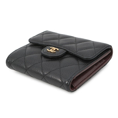 Chanel Trifold Wallet Classic Small Flap Lambskin Black — view 2