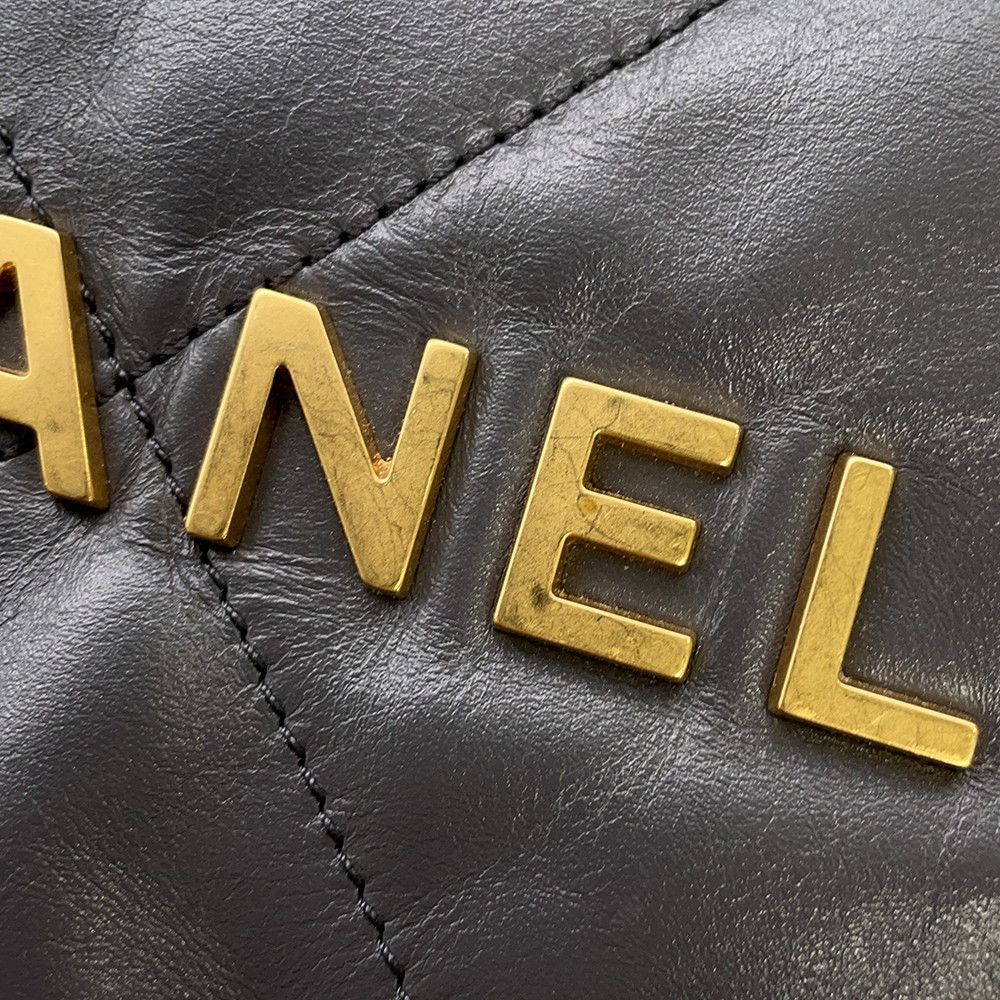 Chanel Backpack 22 Small Shiny Calfskin — view 9