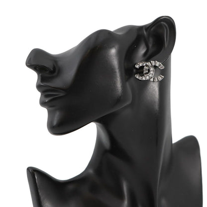 Chanel Earrings CC Logo Rhinestone 26 — view 4